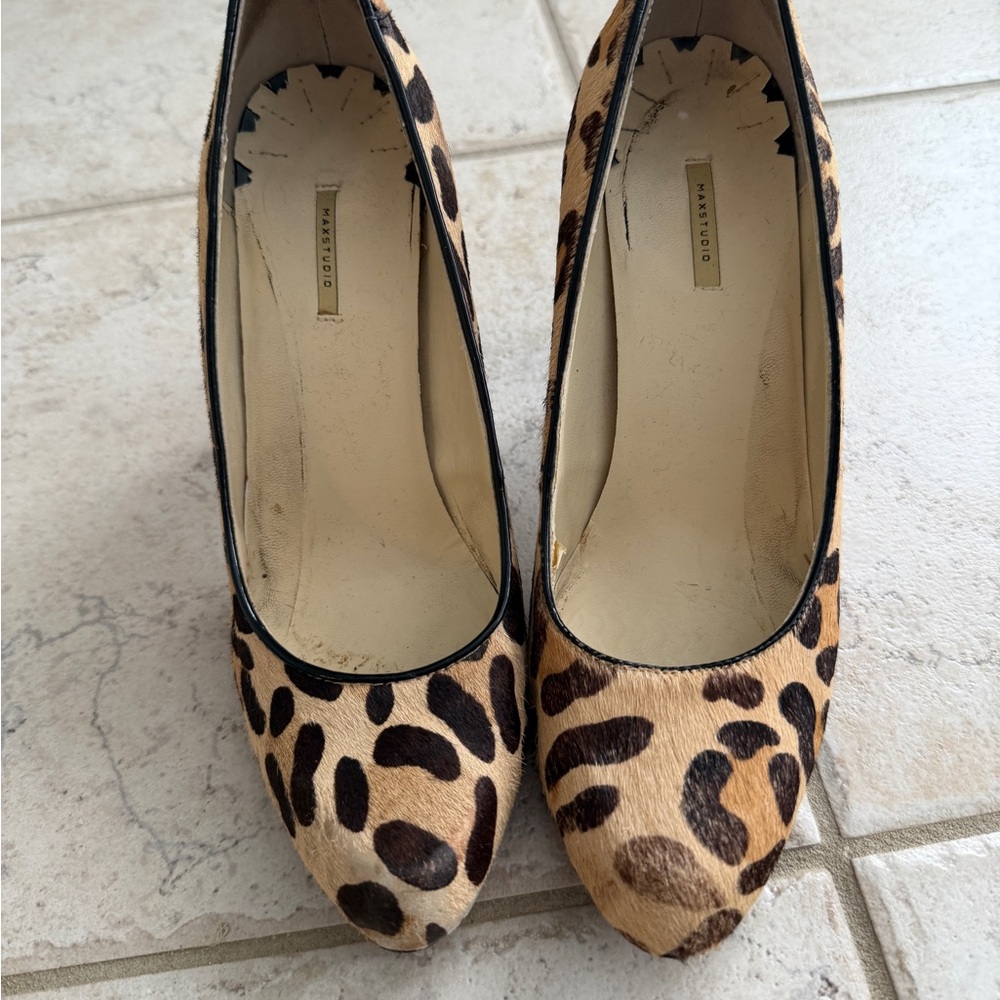 Max Studio Leopard Print Heels